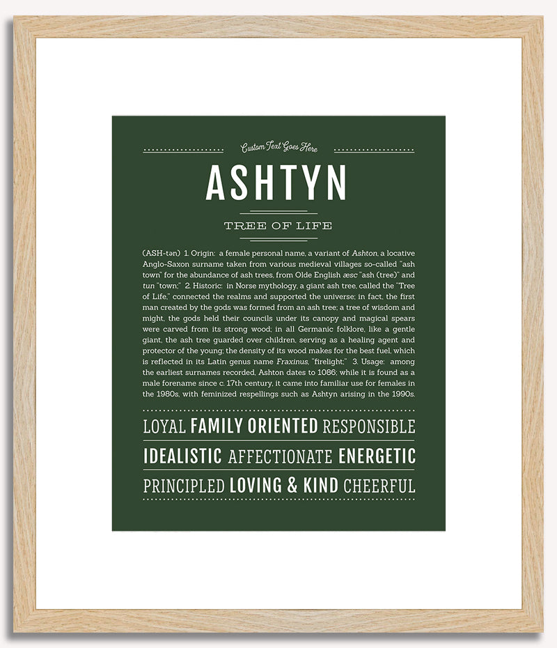 Ashtyn (male) | Name Art Print