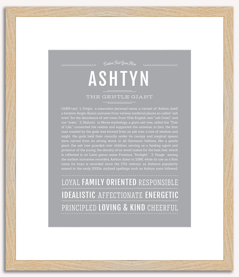 Ashtyn (male) | Name Art Print