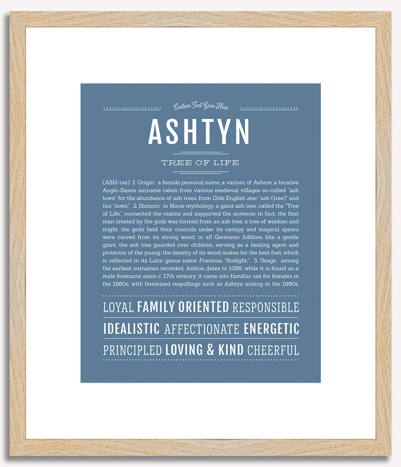 Ashtyn (female) | Name Art Print