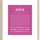 Aspyn | Name Art Print