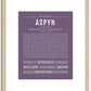 Aspyn | Name Art Print