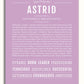 Astrid | Name Art Print – Name Stories