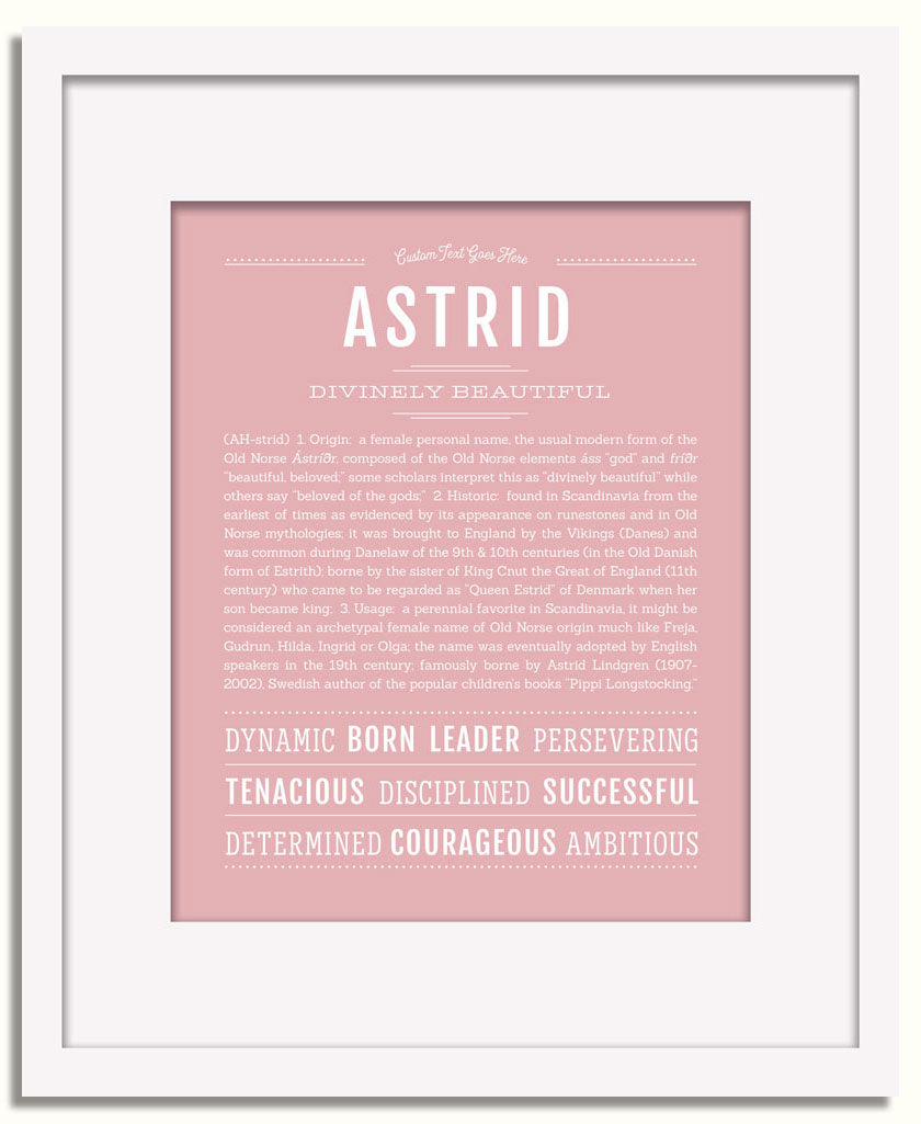 Frame Options | Dusty Rose | White Frame, Matted