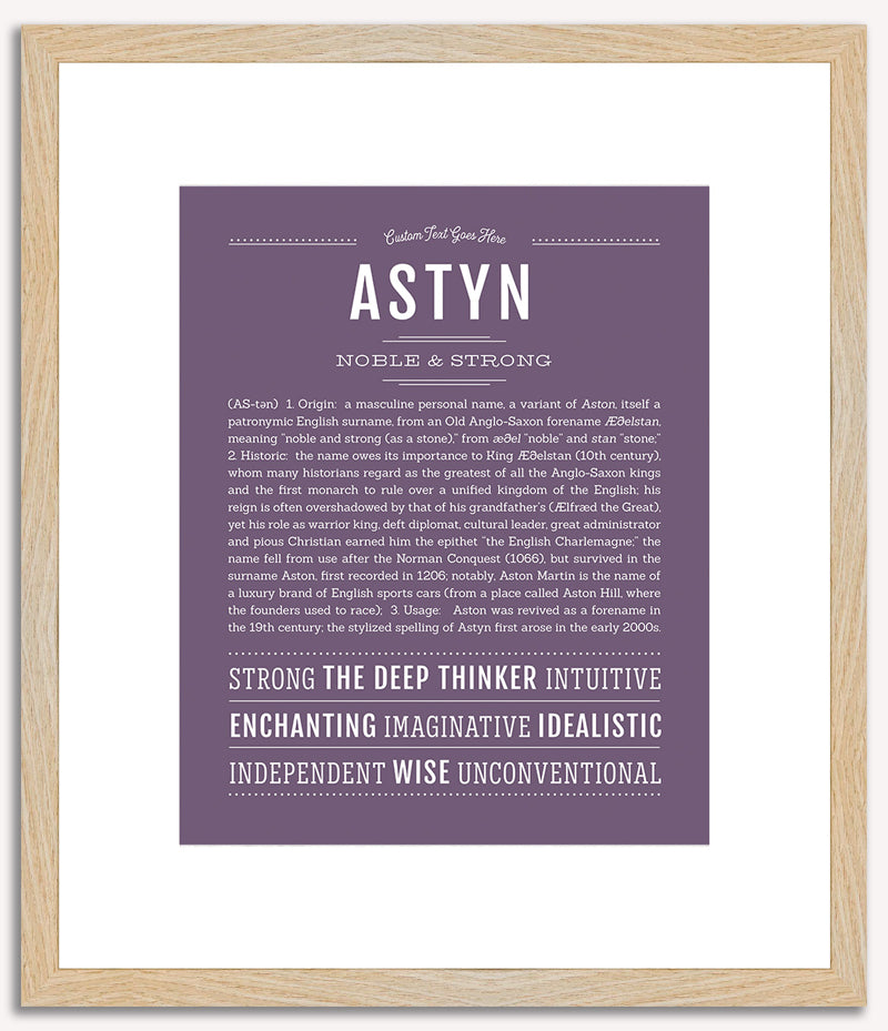 Astyn | Name Art Print