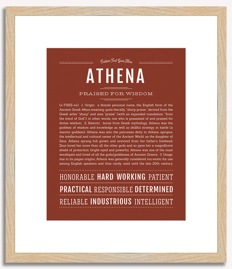 Athena | Name Art Print