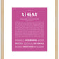 Athena | Name Art Print