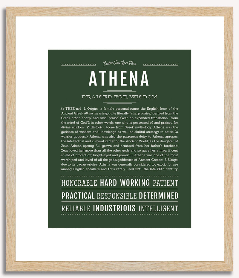 Athena | Name Art Print