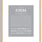 Athena | Name Art Print