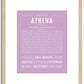 Athena | Name Art Print