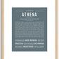 Athena | Name Art Print