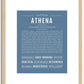 Athena | Name Art Print