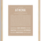 Athena | Name Art Print