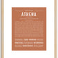 Athena | Name Art Print