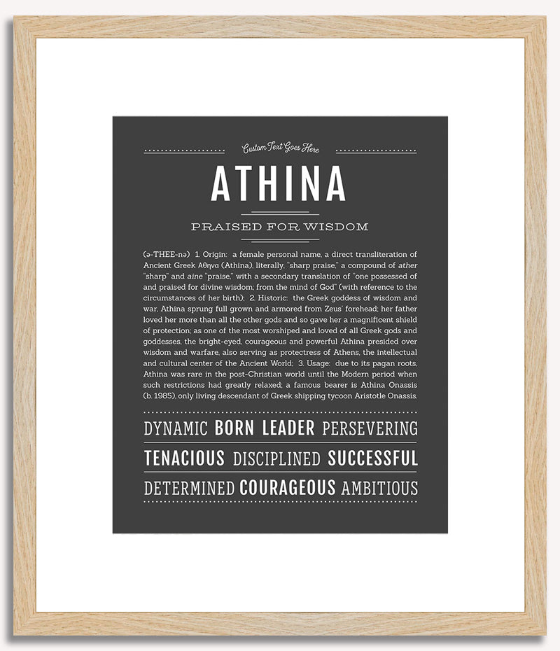 Athina | Name Art Print