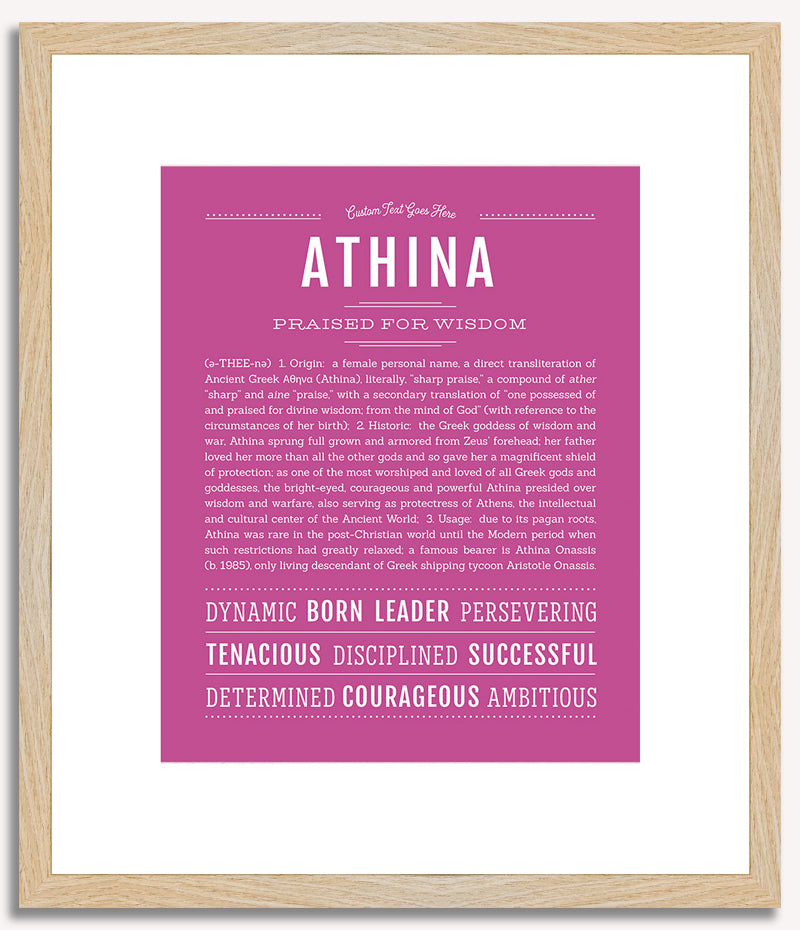 Athina | Name Art Print