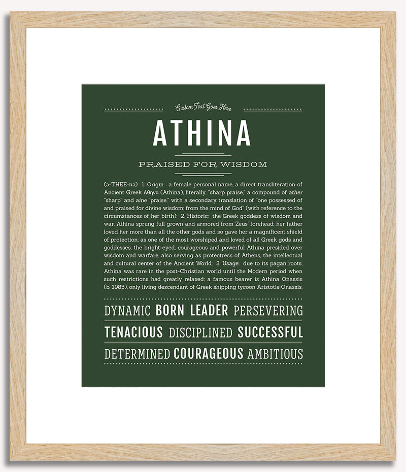 Athina | Name Art Print