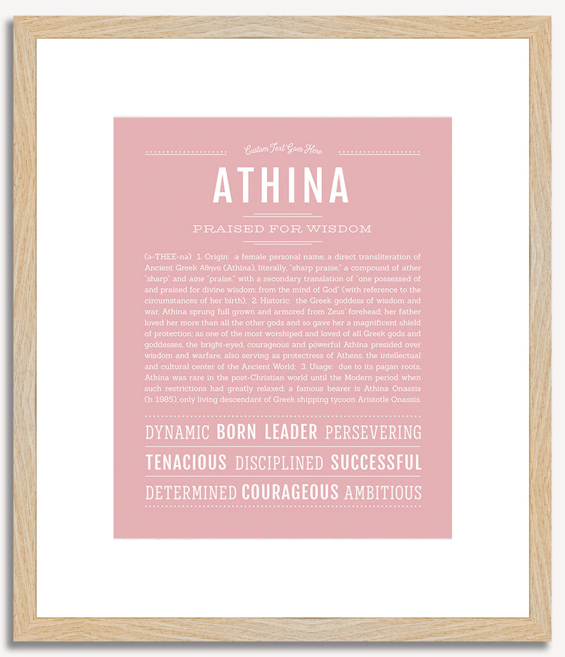 Athina | Name Art Print