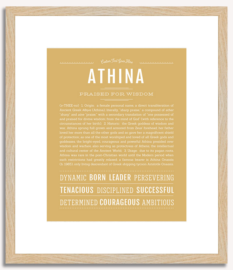 Athina | Name Art Print