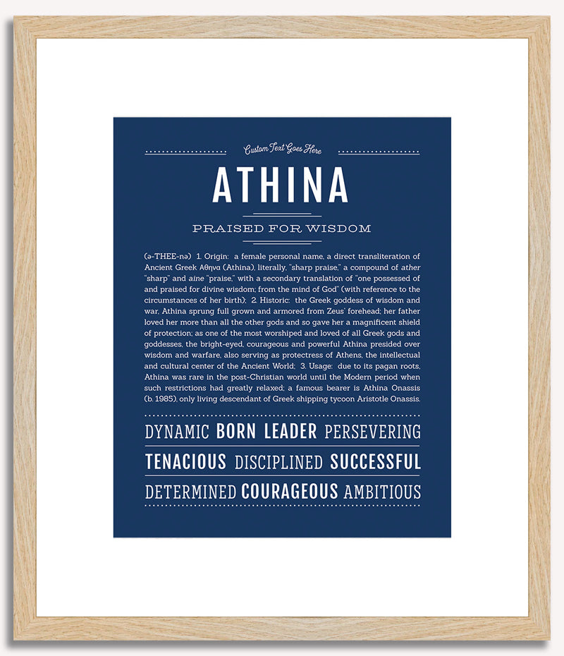 Athina | Name Art Print