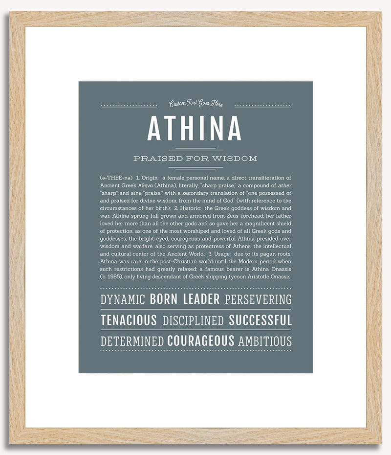 Athina | Name Art Print