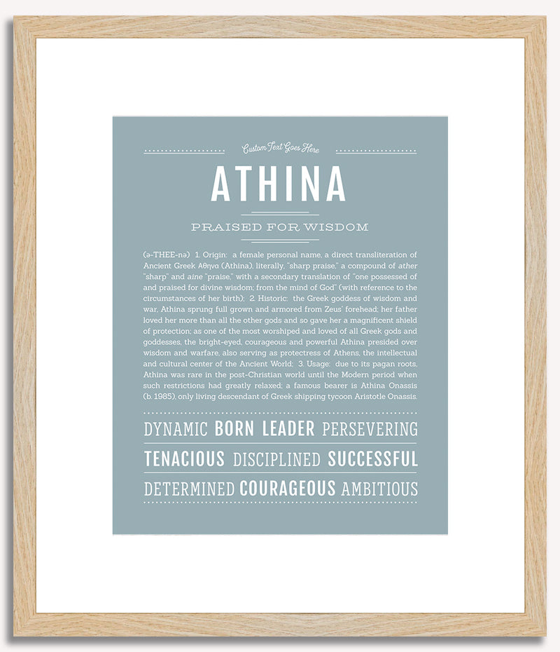 Athina | Name Art Print