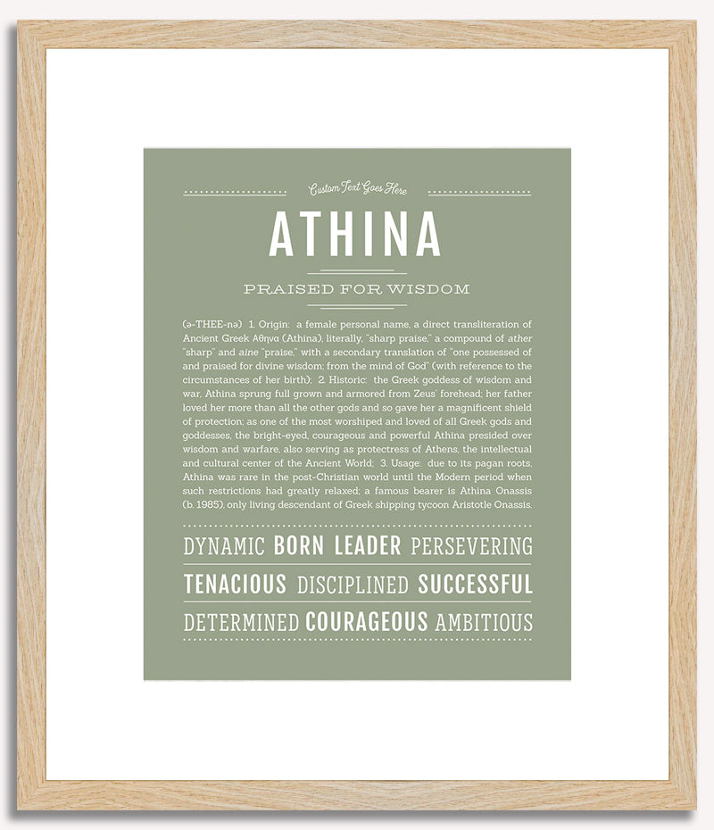 Athina | Name Art Print