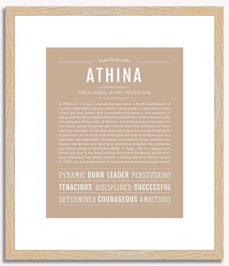 Athina | Name Art Print