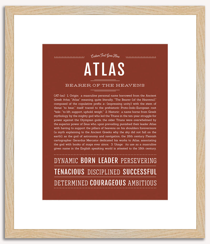 Atlas | Name Art Print