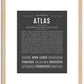 Atlas | Name Art Print