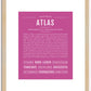 Atlas | Name Art Print