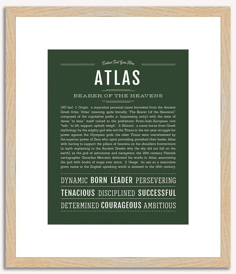 Atlas | Name Art Print