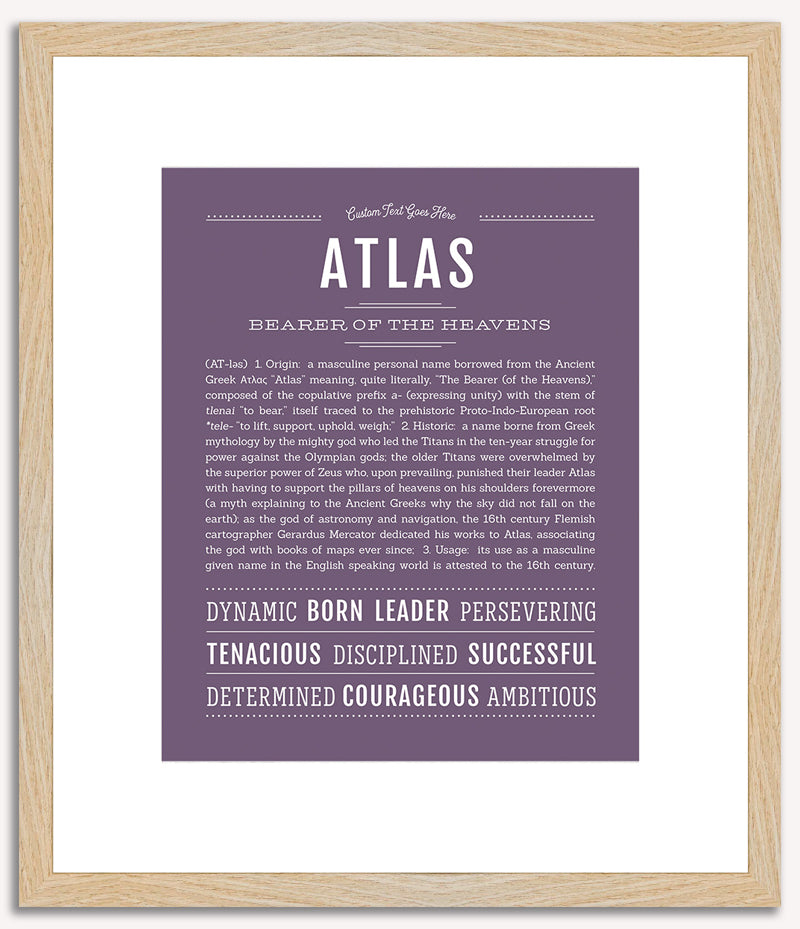 Atlas | Name Art Print