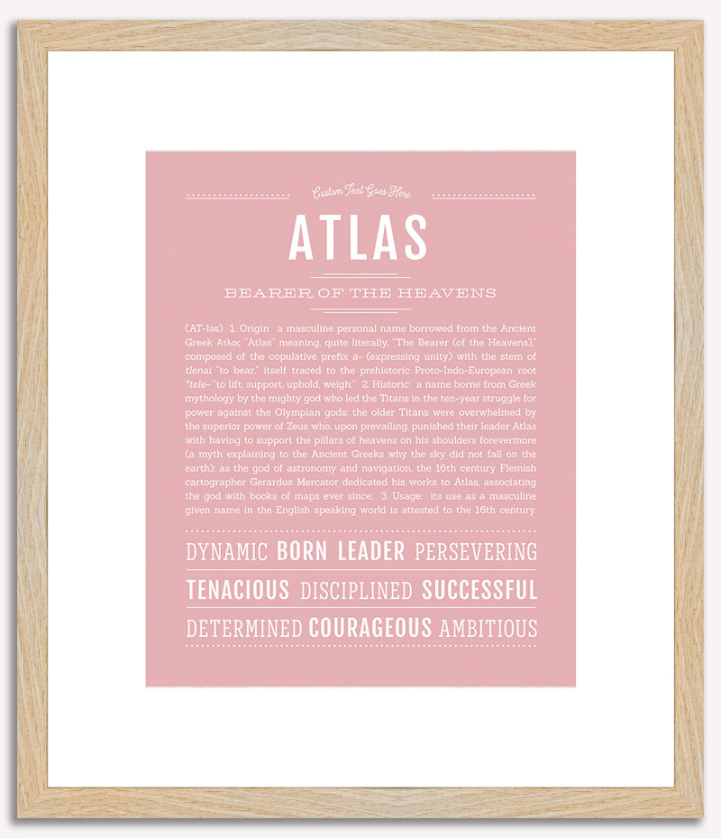 Atlas | Name Art Print