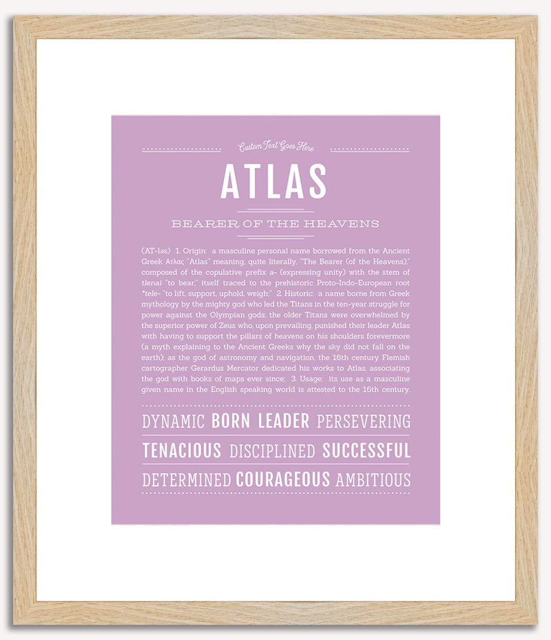 Atlas | Name Art Print