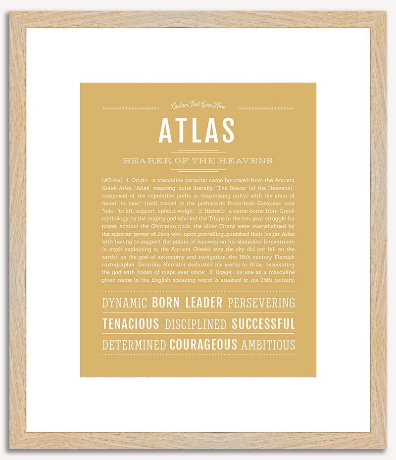 Atlas | Name Art Print