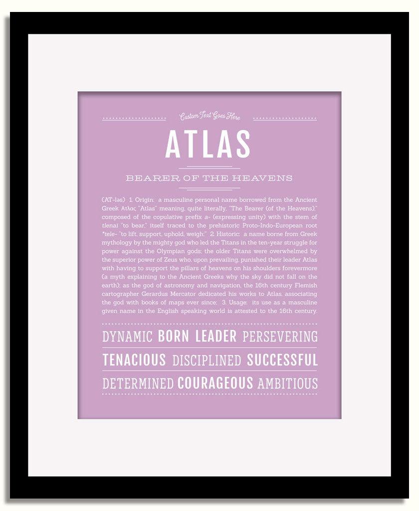 Frame Options | Lilac | Black Frame, Matted