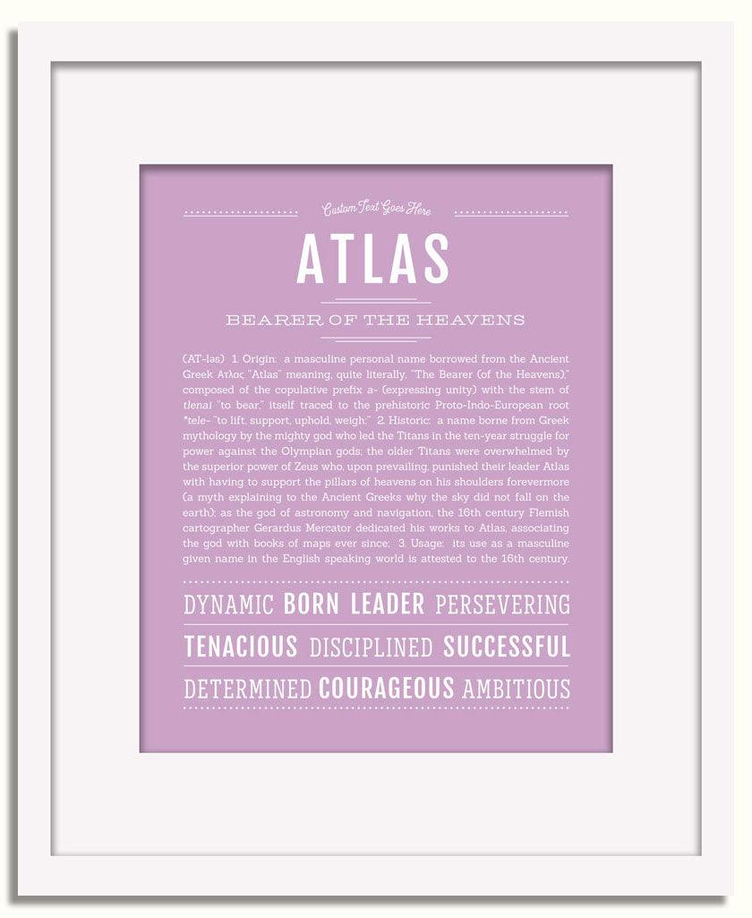 Frame Options | Lilac | White Frame, Matted