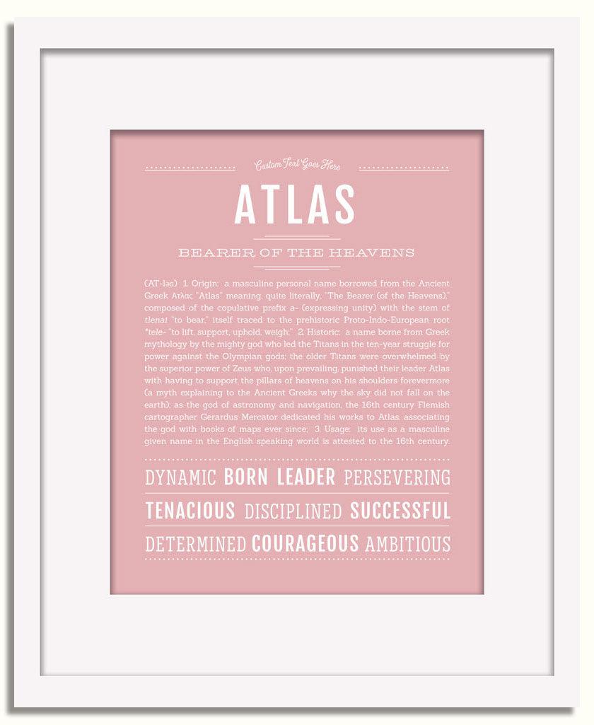 Frame Options | Dusty Rose | White Frame, Matted