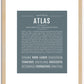 Atlas | Name Art Print