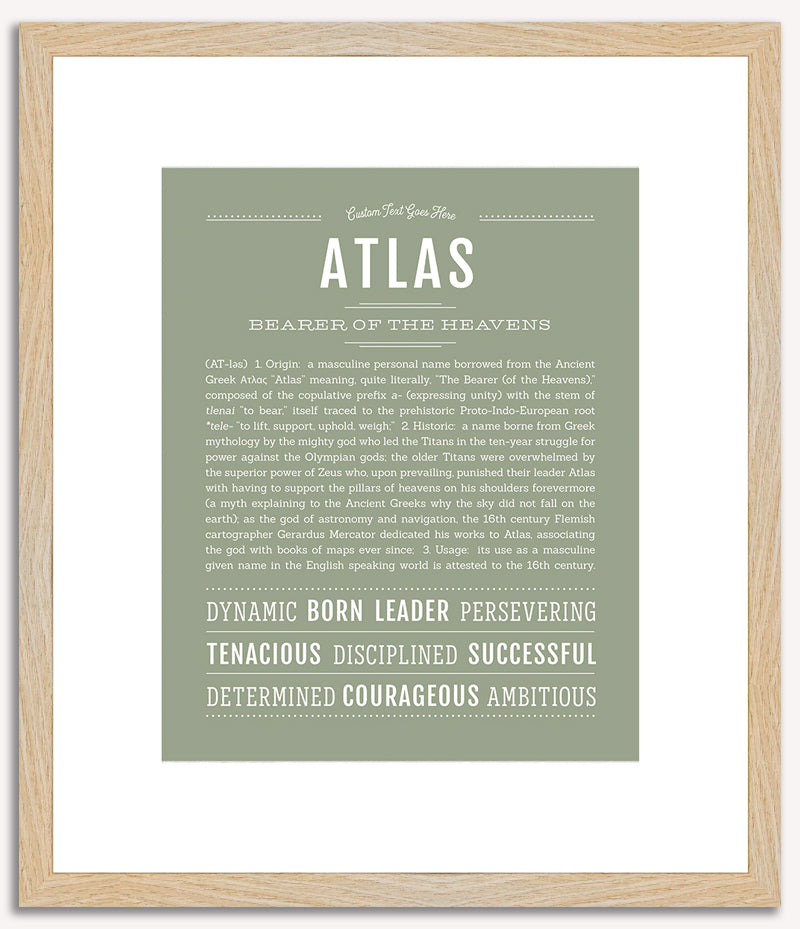 Atlas | Name Art Print