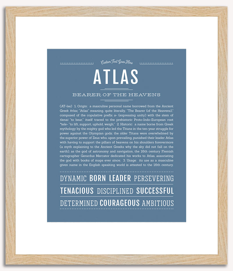 Atlas | Name Art Print