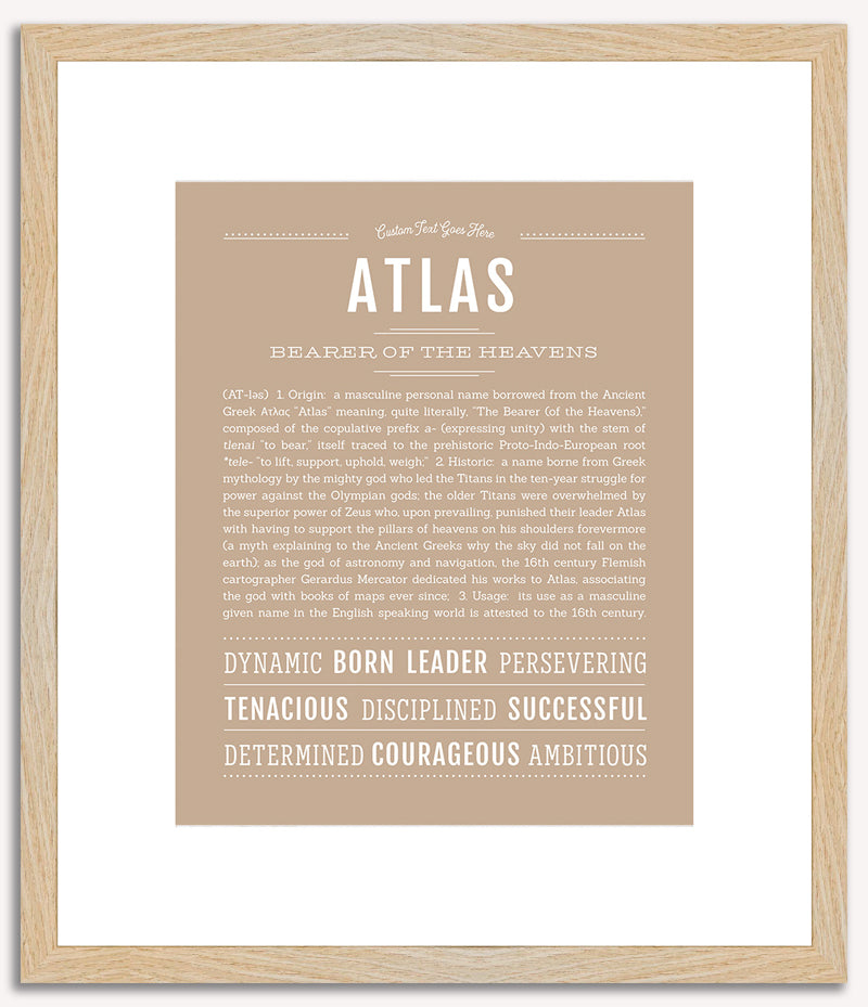 Atlas | Name Art Print