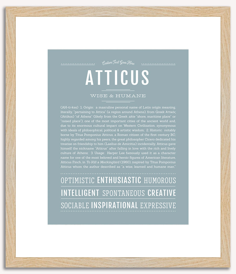 Atticus | Name Art Print