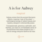 Aubrey Name Stories® keepsake art card print