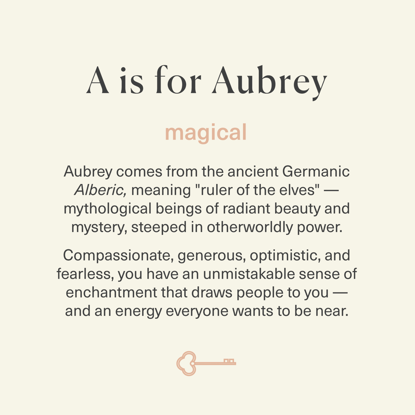 Aubrey Name Stories® keepsake art card print