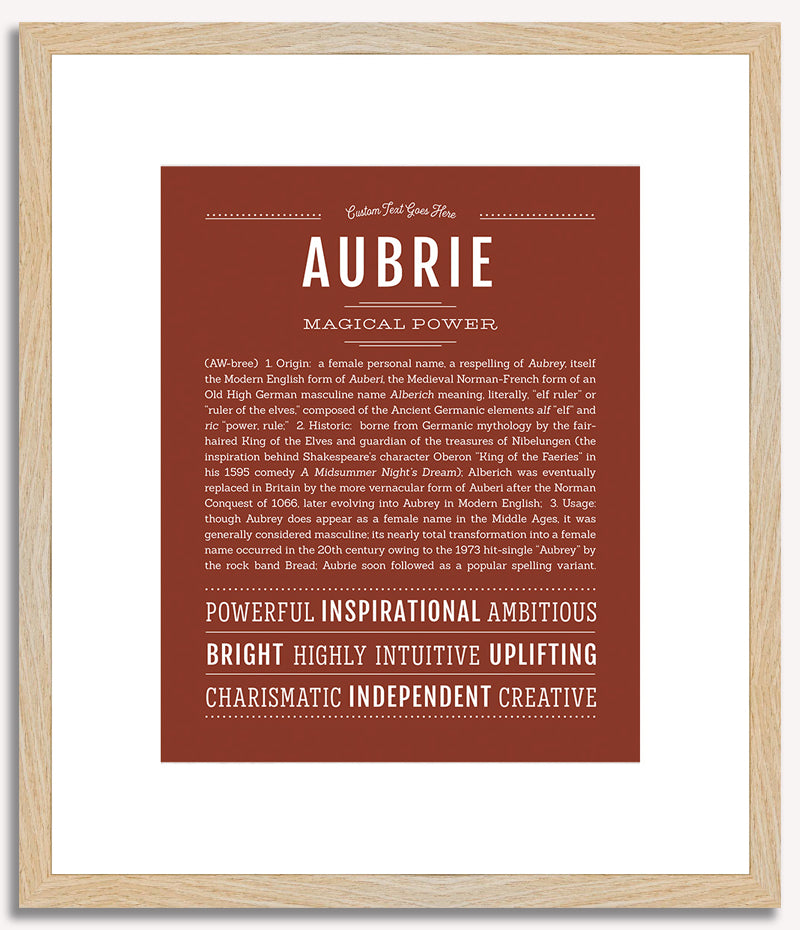 Aubrie | Name Art Print