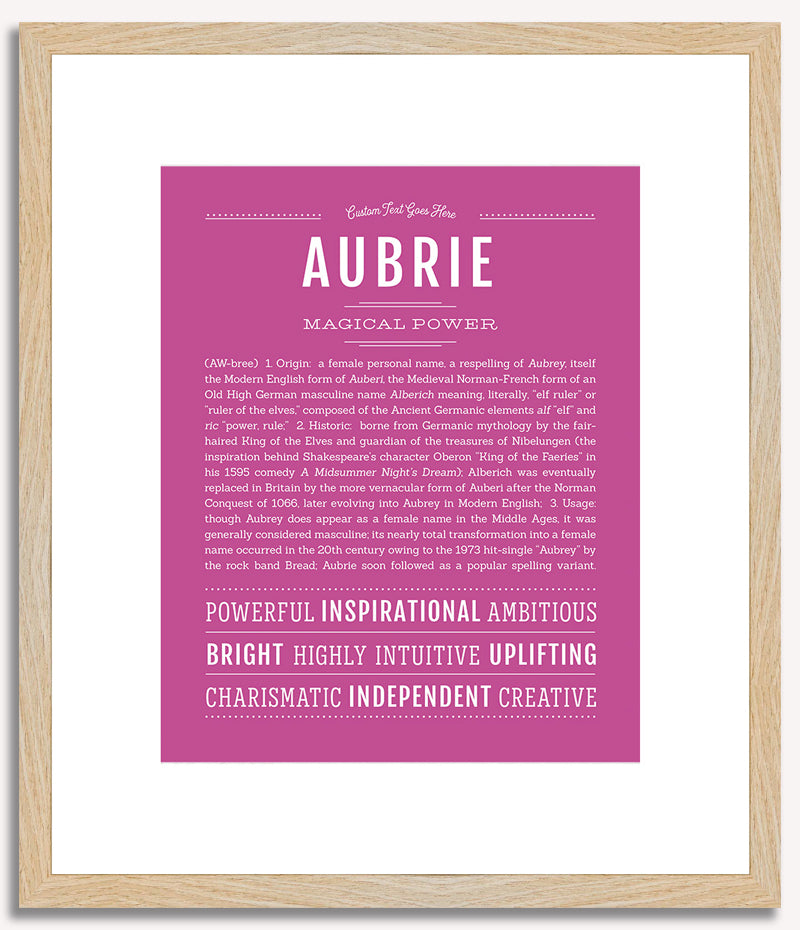 Aubrie | Name Art Print