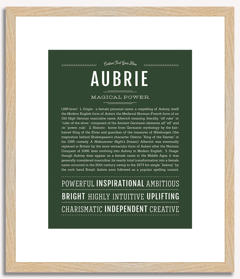 Aubrie | Name Art Print