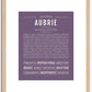 Aubrie | Name Art Print