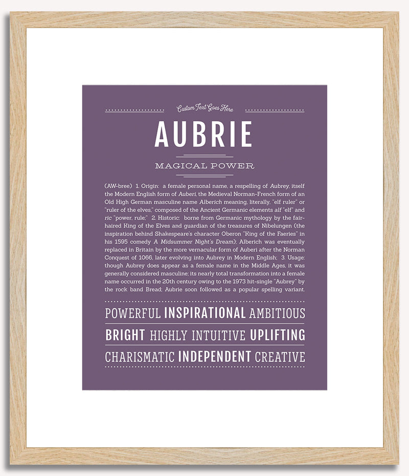 Aubrie | Name Art Print